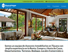 Tablet Screenshot of nuevohogarinmobiliaria.com